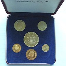 1964 Sierra Leone - First Official Pre-Decimal Proof Set (6) - Rare Beauty!