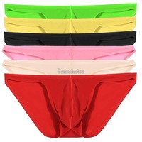 Sexy Herren U Konvex Ausbuchtung Ice Seide Beutel Unterstützend Boxer Shorts