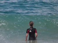 Kinder Neopren-Anzug von JOBE shorty Größe L (146) schwarz-rot