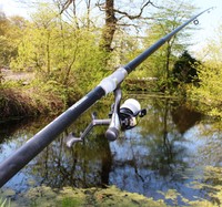 PREMIUM CARBON ANGLERSET 4 Teleskop 4 m 40-100 g Komplettset Angel + Tasche ~mp