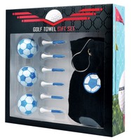 LONGRIDGE Geschenk-Set Fussball blau | Handtuch | Bälle | Tees +++ NEU