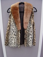 Vintage Faux Ocelot Vest