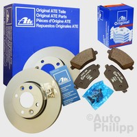 ATE BREMSE VORN BREMSSCHEIBEN + BREMSBELÄGE VORDERACHSE