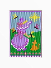 Summer Sunbonnet Beaded Banner Pattern
