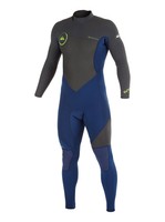 Quiksilver Syncro Flatlock 3/2mm Wetsuit Herren Neoprenanzug Ink Blue Graphite