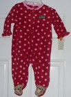 Carter's Just One You Polka Dot Mom Dad Cuddle Bear Baby Girl 6 Mths Sleeper.