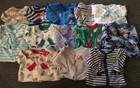 Huge Lot Baby Boys Size 6-9M 9M Months Sleepers Pajamas (13)