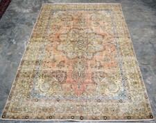 Duke & Shah 6'.2"X9'.1" Persian Tabriz Overdyed Hand Knotted Wool Rug R70