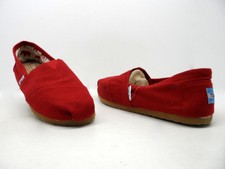 TOMS Women's Classic Canvas Slip-On Red Size 7 NWD!