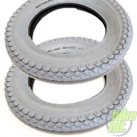 2x Schwalbe HS158 Rollstuhl Reifen 12" 62 - 203 12 1/2 x 2 1/4 Grau NEU