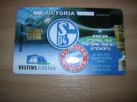 FC Schalke 04 Knappenkarte DFB Pokal Finale 2005 Schalke Bayern