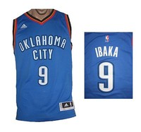 Oklahoma City Thunder NBA Swingman Ibaka Trikot Adidas Shirt Maillot Camiseta