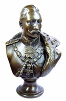 KÜNSTLER Bronze Büste KAISER WILHELM II. PREUSSEN, sign.