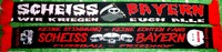 Anti Bayern Poly Schal "WIR KRIEGEN EUCH ALLE" +neu und ungebraucht+ Fan Block +