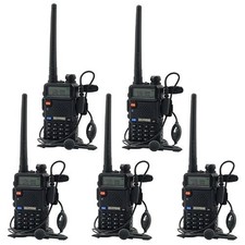 5 pcs/lot Baofeng Walkie Talkie UV-5R VHF&UHF Transceiver Two Way Radio RU STOCK