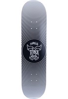 Titus Vertigo T-Fiber High Concave,  Skateboard Deck, black-white inkl. Griptape