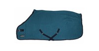 Abschwitzdecke mit Kreuzbegurtung HKM petrol/navy verschiedene Größen NEU