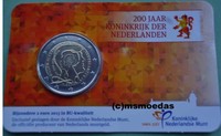Niederlande 2 Euro Gedenkmünze 2013 Königreich commemorative coin Coincard BU