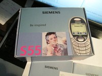 Siemens S 55 OVP grau silber Simfrei Heft Lader gebraucht Nr. 7 W