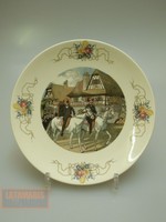 SAARGEMÜND OBERNAI WANDTELLER 1900 RARE ASSIETTE SARREGUEMINES H. LOUX 