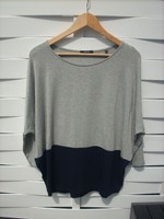 OPUS Damen Shirt hellgrau/blau Gr. 40