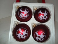 Weihnachtskugeln 4-er Pack 1.FC Kaiserslautern Fussball Fanartikel