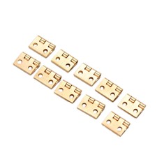 20Pcs Mini Small Metal Hinge for 1/12 House Miniature Cabinet Furniture