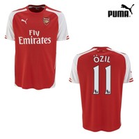 Puma FC Arsenal London Özil 11 Home Heimtrikot 2014/2015 rot/weiß [746446]