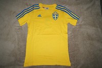 adidas SVFF TEE T-Shirt im Triko-Design Gr.152 11-12Y Schweden Severige F39488