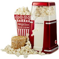 Andrew James Retro Heißluft Popcorn Maschine Classic, frisch und fettfrei