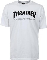 THRASHER T SHIRT SKATE MAG LOGO WHITE