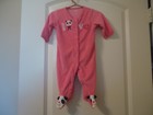 Girl's Carter's PANDA LOVE Pink Long Sleeve Footed Sleeper 3 Months