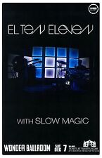 El Ten Eleven 2013 Gig Poster Portland Oregon Concert