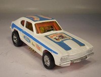 Corgi Toys Whizzwheels 163 Ford Capri Santapod Gloworm Dragster #054
