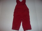 The Children's Place Baby Boy's Red Overalls Bottoms Size 6-9 Months EUC
