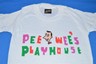 vintage 80s PEE WEE PLAYHOUSE HERMAN SHOW CARTOON WHITE t-shirt KIDS 10/12