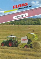 CLAAS  ROLLANT 42  1 x ORIGINAL ROLLANT 42  Prospekt von 9.1990 Sammlung