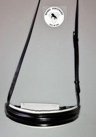 Kandarenreithalfter weiss Reithalfter schwedisch extrabreit weich VB 4,5 cm 