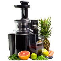 Andrew James Professioneller Slow Juicer Entsafter in Schwarz 400 Watt