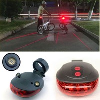 2 Fahrrad Zyklus rot Strahl Warnung Rückseite zurück Licht Lampe LED