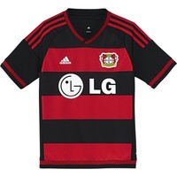 adidas Bayer Leverkusen Heimtrikot 2015/2016 Kinder schwarz/rot/weiß [S88635]
