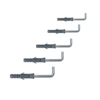 Universaldübel mit Winkelhaken 6 - 8 - 10 mm Dübel aus Polypropylen Spreizdübel