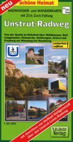 RADWANDER- UND WANDERKARTE UNSTRUT-RADWEG 1:35000