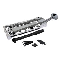 Fahrrad Gepäckträger silber für Sattelstütze mit Pumpe Reifenheber Flickzeug