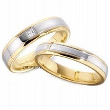 2 tone wedding rings