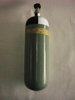 9 Liter Tauchflasche / Atemluftflasche / Druckgasflasche 