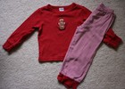 GYMBOREE Boys Size 2T 3T Holiday 2005 Gingerbread Striped 2 Piece Pajama Set GUC