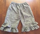 Matilda Jane Hammond Bay Lindy Brown Ruffle Crop Pants Size 6