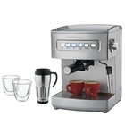 Cuisinart EM-200 Programmable Stainless Steel Espresso Maker Bundle