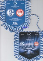 FC Schalke 04 + Wimpel + Banner + Olympiakos Piräus + 21.11.2012 + CL 2012/2013